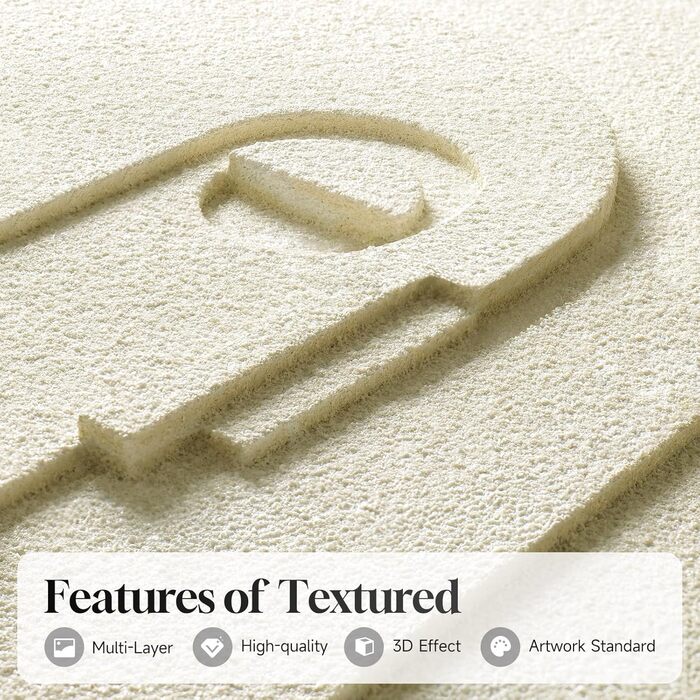 Велике 3D текстуроване абстрактне настінне мистецтво в рамках для вітальні, 3-елементне сучасне мистецтво для стін, чорно-біле коричневе геометричне зображення текстури пісковика для декору стін коридору офісу 24x36 дюймів 36 футів заввишки x 72 фути завш