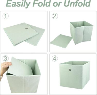 Складних коробок для зберігання, органайзери для гардеробу, органайзери для шаф, коробки для зберігання тканини, коробки-органайзери, складні коробки, коробки для зберігання одягу без кришок (6 кольорів), 6