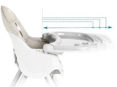 Стільчик для годування Ricokids дитячий 3в1 від 6 місяців Обідній стілець З ременем безпеки Складаний Легкий у догляді Регульована