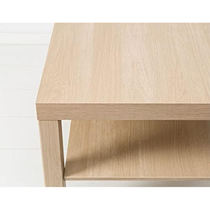 Журнальний столик IKEA Lack 90x55 см під дуб, біла морилка 503.190.29