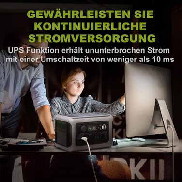 Портативна електростанція ALLPOWERS R600, батарея LiFePO4 потужністю 299 Вт-год з 2-ма сонячними генераторами потужністю 600 Вт (п