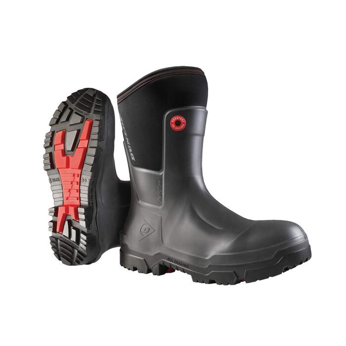 Гумові чоботи DUNLOP унісекс Snugboot Craftsman 40/41 EU чорного кольору