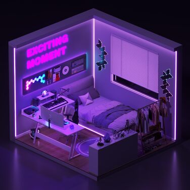 Г-подібний ігровий стіл Devoko з підставкою для монітора, кутовий стіл для геймерів, великий комп&39ютерний стіл для ПК, 150 x 130 см, вуглецеве волокно білого кольору