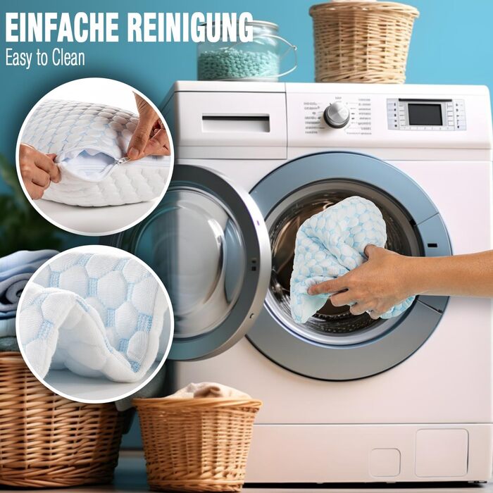 Регульована гелева подушка Alkamto 73x48 см охолоджувальна подушка з піни з ефектом пам&39яті з двостороннім чохлом з крижаного шовку та віскози ідеально підходить для сну на спині, животі та на боці розмір queen-size для спокійного сну 73x48x14 см