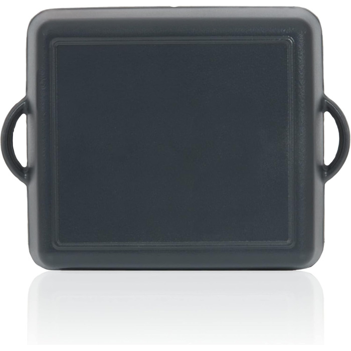 Чавунна емальована жаровня Mahlzeit 10,5 л Blue Berry жаровня 2в1 зі сковородою жаровня з кришкою, безпечна для духовки, емальован