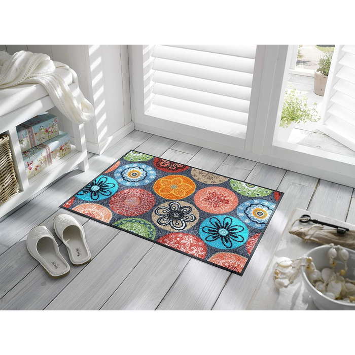 Килимок для дверей Coralis, що миється та сушиться, 50 x 75 см, для використання всередині та зовні приміщень, можна прати, 50 x 75 см (прямокутний)