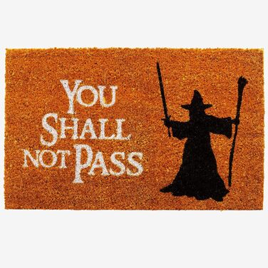 Килимок для дверей getDigital You Shall Not Pass - Килимок для дверей із відомою фентезійною сценою - Кокосове волокно