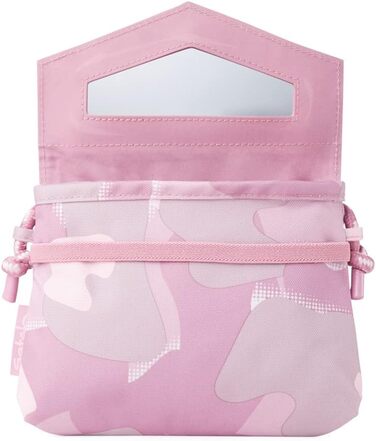 Маленька сумка-клатч Satch Clutch через плече, косметичка зі шнурком та дзеркалом для підлітків, Heartbreaker - рожева
