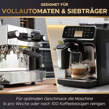 Таблетки для очищення кавомашин Barista Legends Care Line 2-фазні 80 шт. х 3,5 г Засіб для чищення кавових машин та ріжок з формулою Clean Protect Сумісні з усіма популярними брендами (1 упаковка)