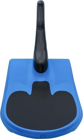 Дитяча пластикова шапка на зиму синя