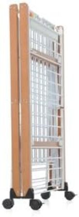 Складаний кінь для одягу, 105 x 80 x 174 см, дерево, горіх