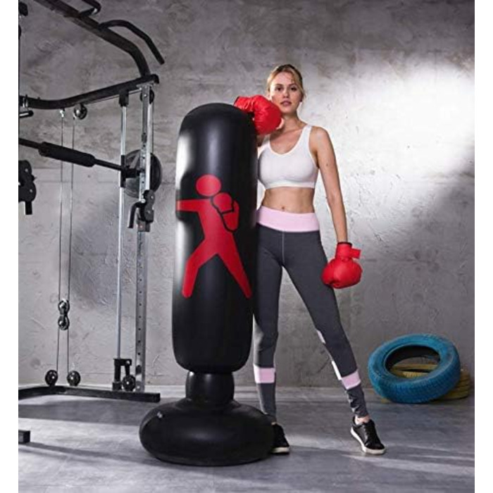 Боксерська груша JanTeelGO Kids 160 см, боксерська груша для миттєвого відскоку для занять карате, тхеквондо та зняття накопиченої