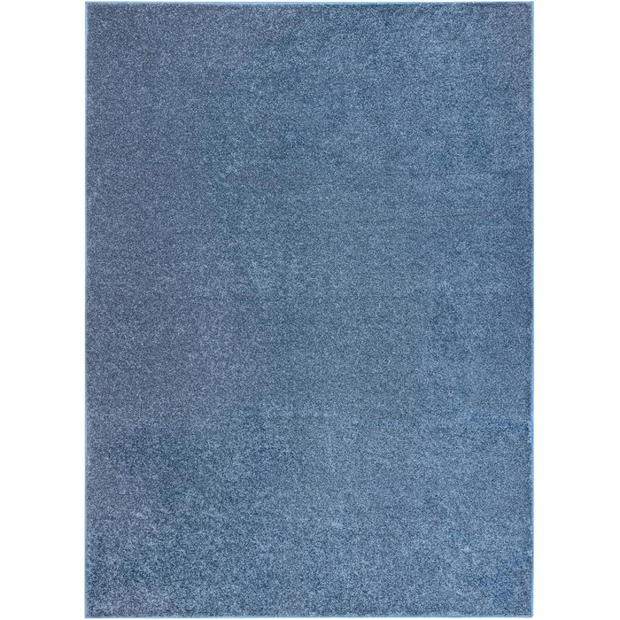 Однотонний ніжний килим Santa FE для кімнат, вітальні, спальні, килимове покриття, синій, різні розміри, 400x600 см 400x600 см Син