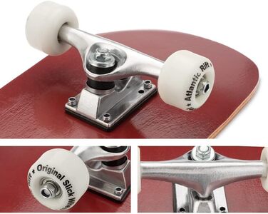 Скейтборд Monzana в комплекті дошка ABEC 9 кулькових підшипників 85A PU колеса 9-шарове кленове дерево 80x24см лонгборд подвійний