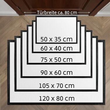 Персоналізований фотокилимок для дверей 50x35 см з вашим власним зображенням, логотипом або дизайном - надзвичайно тонкий декоративний килимок для дверей - нековзка основа та велюрова поверхня - декоративний килимок для коридору та дому - подарунок на нов
