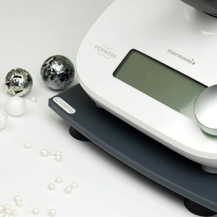 Ковзаюча дошка Coolina Premium - підходить для Thermomix Friend - Високоякісний глайдер - виготовлений з акрилу (антрациту)