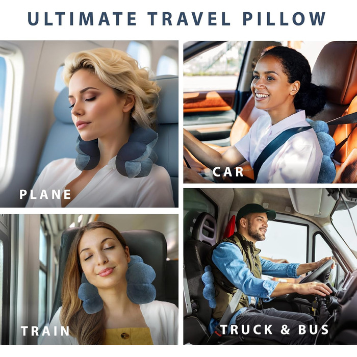 Односпальне ліжко Total Pillow Hampton Direct Blue, синього кольору