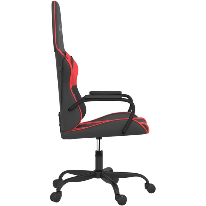 Ігрове крісло, масажне крісло, чорно-червоне, штучна шкіра