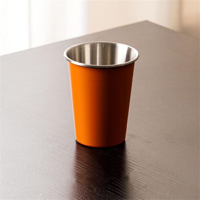 Елементні портативні чашки з нержавіючої сталі для кави, молока, пива, штабельовані кемпінгові чашки для води для подорожей на свіжому повітрі та походів, штабельовані кемпінгові посуди для води та столового посуду для походів, 4-