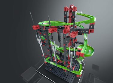 Конструктор fischertechnik 533872 Kugelbahn Dynamic M Набір для створення кульової траси для дітей від 7 років, навчальна гра з гнучкими рейками та звуковими трубами для розвитку технічного мислення