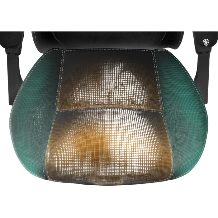 Ігрове крісло Dowinx з підігрівом та масажем поперекової опори, ігрове крісло з пружинними подушками та підставкою для ніг, крісло для ПК з високою спинкою для дорослих, темне