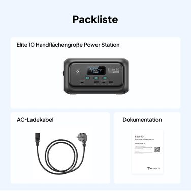 Портативна міні-електростанція BLUETTI Elite 10, акумулятор LiFePO4 ємністю 128 Втгод з розеткою змінного струму 200 Вт, резервне джерело безперебійного живлення 10 мс, сонячний генератор зі швидкою зарядкою для кемпінгу, подорожей, активного відпочинку н