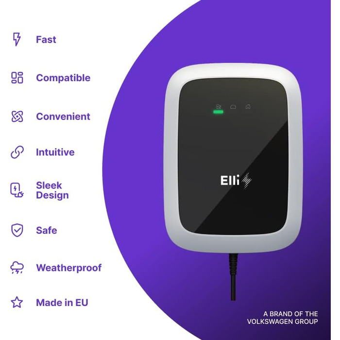 Зарядний пристрій для електромобілів типу 2 Сумісний з усіма електромобілями До 11 кВт Кабель 7,5 м у комплекті Використання всере