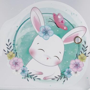 Дитячий стелаж Relaxdays, 2 вішалки для одягу, дверцята з тваринками, ВхШхГ 145x110x37 см, дитяча шафа зроби сам, білий