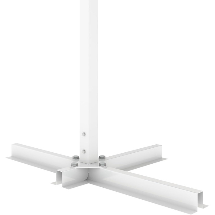 Окремостояча маркіз METRO Professional з ручкою, алюміній/поліестер, 3,5 x 3 м, сріблястий