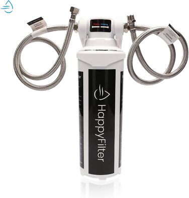 Вапняний фільтр для води HappyFilter не потрібен окремий кран стійкий дизайн більше ніяких кальцинованих кухонних приладів фільтр з активованого вугілля Система швидкої зміни дуже проста установка.