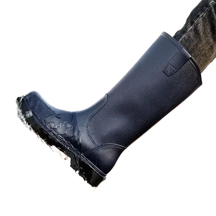 Чоловіче гумове взуття, чоловічі гумові чоботи, гумове взуття для активного відпочинку, чоловічі калоші для міста, низький каблук, водонепроникні, міцні, фіолетово-синє взуття, розмір ЄС 43