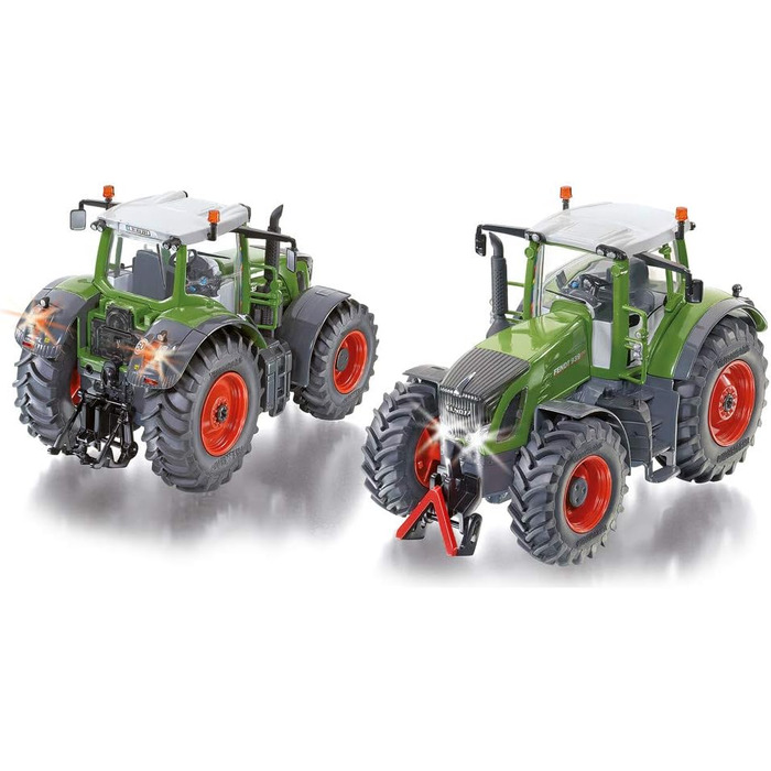 Радіокерований трактор Fendt 939, масштаб 132, з пультом дистанційного керування, метал/пластик, зелений колір, працює від батарейок, сумісний з причіпним обладнанням, 6880