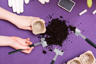 Набір інструментів для бонсай та сукулентів, 30 предметів комплект для початківців, включаючи килимок для пересадки, чохол з PU-шкіри та секатор для бонсай. Ідеальний подарунок для жінок та любителів рослин.