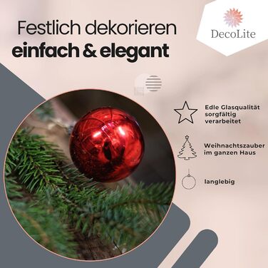 Різдвяні кульки набір з 30 шт DecoLite