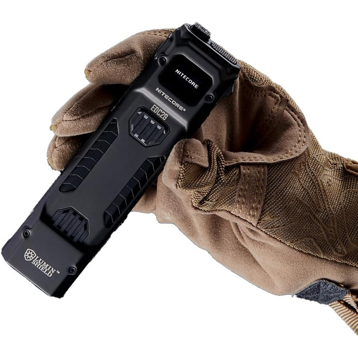 Тактичний ліхтарик Nitecore EDC29 Luminblade, акумуляторний світлодіодний ліхтарик USB, надзвичайно яскравий 6500 люмен, до 61 години роботи, чорний