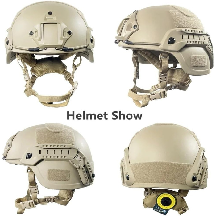 Тактичний шолом TS TAC-SKY Fast Mich 2000 PE Military NIJ IIIA High Cut, балістичний, з бронепробивною підкладкою, FAST-RG XL