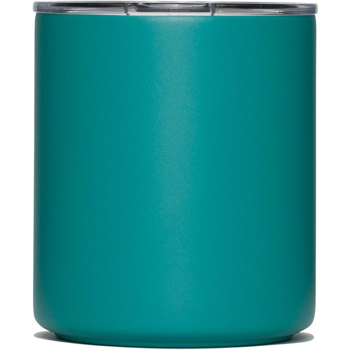 Кемпінгова кружка MiiR, вакуумна ізоляція, бризкозахищена, розсувна кришка, що щільно прилягає, конструкція з нержавіючої сталі, колір Coastal Teal, 340 мл (12 унцій)