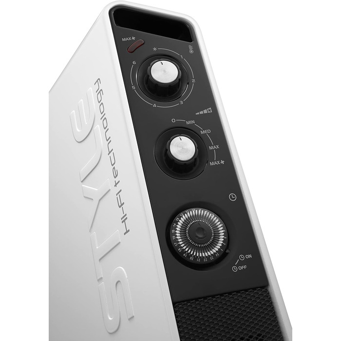 Тонкий вентилятор-обігрівач з потужністю нагріву 2000 Вт, функцією захисту від замерзання та варіантами транспортування, 39Longhi Slim Style HCX 3220 FTS