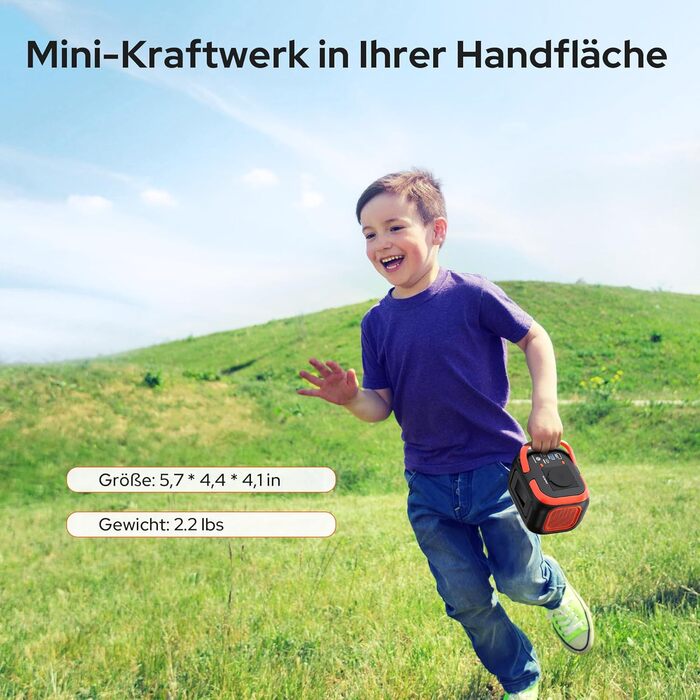 Портативна електростанція SinKeu 97 Втгод, міні-генератор 26400 мАг з розеткою 120 Вт 230 В змінного струму, 12 В постійного струму, USB-портами для мобільного телефону, ноутбука, мобільним блоком живлення для кемпінгу, подорожей та надзвичайних ситуацій 