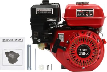 Тактний аварійний генератор, 7,5 к.с., бензиновий двигун, автоматичне відключення при низькому рівні оливи, підходить для сільського господарства тощо., 4-