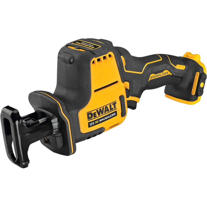 Компактна акумуляторна пила Dewalt DCS312NT (безщітковий двигун, електронне регулювання частоти обертання, заміна полотна без інст