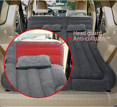 Автомобільний матрац для BMW 3 серії E90 E91 M-Tech 2005-2008, портативний комфортний автомобільний надувний матрац, надувний матрац для багажника, автомобільні аксесуари, синій (звичайний синій)