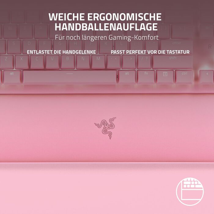 Оптична ігрова клавіатура без цифрової клавіатури (лінійні оптичні перемикачі, клавіші Doubleshot PBT, підставка для долоні) QWERT