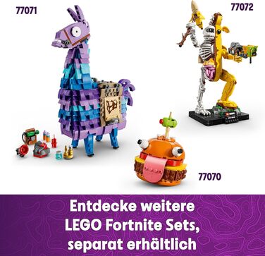Бойовий автобус LEGO Fortnite - Іграшковий транспортний засіб з відеогри з 9 мініфігурками та аксесуарами - Різдвяний подарунок для геймерів, хлопчиків та дівчаток віком від 10 років - 77073 Бойовий автобус 77073