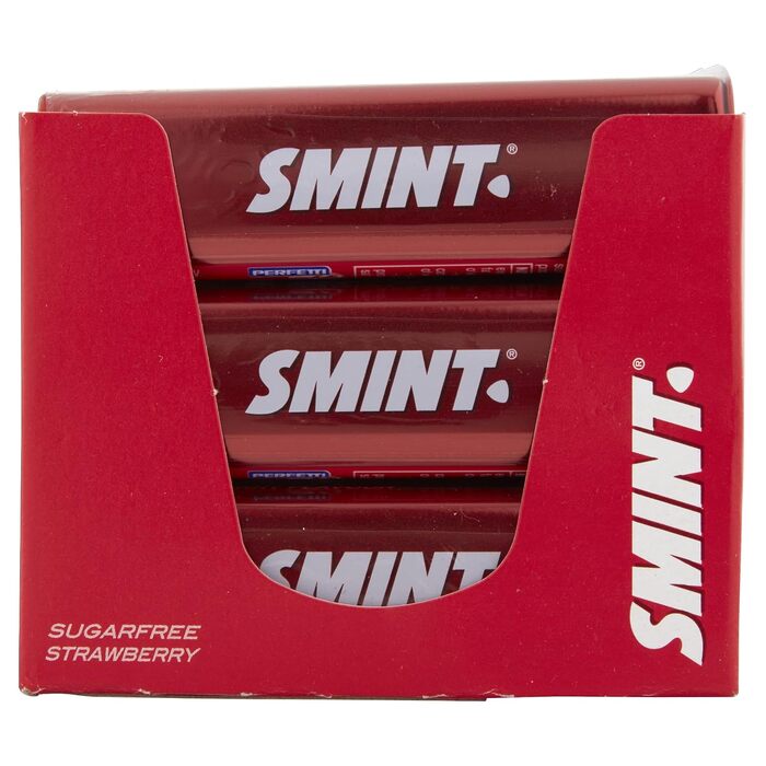 М'ятні цукерки зі смаком полуниці 12 x 35 г Smint