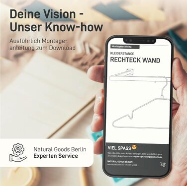 Прямокутна вішалка для одягу Легке настінне кріплення Гардеробна штанга в індустріальному стилі Металева вішалка для одягу чорного кольору Система гардеробів своїми руками Настінна шафа 90x30 см (Г30 x Ш90 см) Чорна