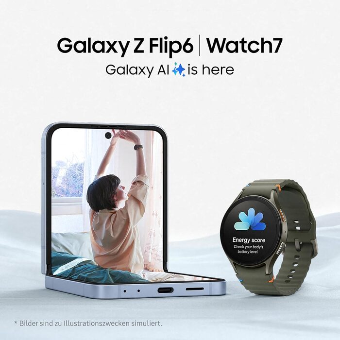 Розумний годинник Samsung Galaxy Watch7, фітнес-годинник, фітнес-трекер та трекер активності, 40 мм, LTE, кремовий, з 36-місячною гарантією виробника, кремовий чохол 40 мм LTE S/M - для обхвату 130-180 мм