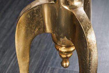 Бароковий журнальний столик Savoy 55 см, золотистий металевий штатив, круглий, вінтажний