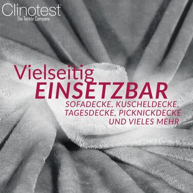 Пухнаста флісова ковдра преміум-класу, що дає усадку та не залишає ворсу Тепла мікротермічна ковдра, ковдра для дивана, кушетки, ліжка та вітальні, (сіра)., 150x220