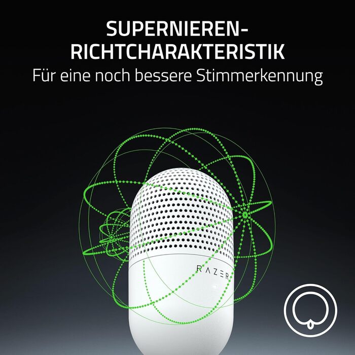 Ультракомпактний USB-мікрофон (14-мм конденсаторний мікрофон, суперкардіоїдна полярна діаграма спрямованості, датчик вимкнення зву